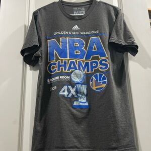 Adidas NBA Champs 2015 Golden State Warriors graphic tee T-shirt short sleeve M